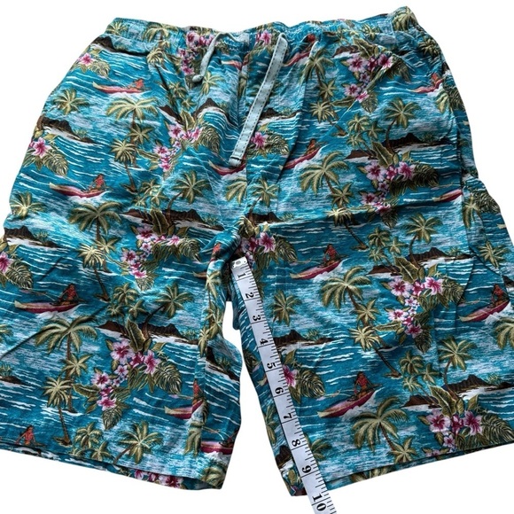 Tommy Bahama Baja Hula High Seas Tropical Floral Board Shorts Swim Trunks Large - Picture 8 of 10